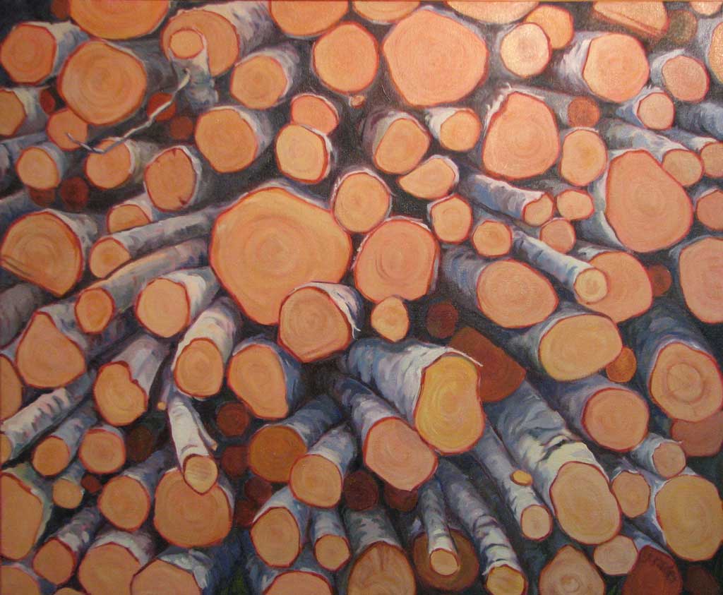 Birch Logs - Judy Rader