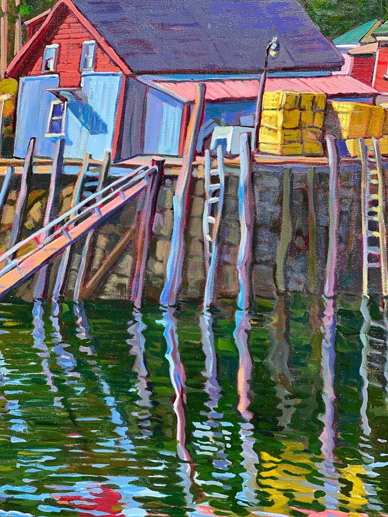 Dock at Greenhead, Stonington, ME by Judy Rader