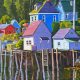 Buildings at Greenhead Docks in Stonington, Maine