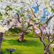 Julia's Apple Trees Painting by Judy Rader